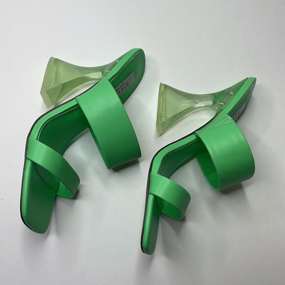 NWT Steven New York brinne lucite strappy sandal in green size 6.5 - Picture 7 of 13